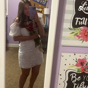 Boutique white lace dress